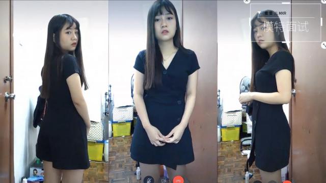 【模特面试】蜜雪儿X360度裸露特写面试,附生活照